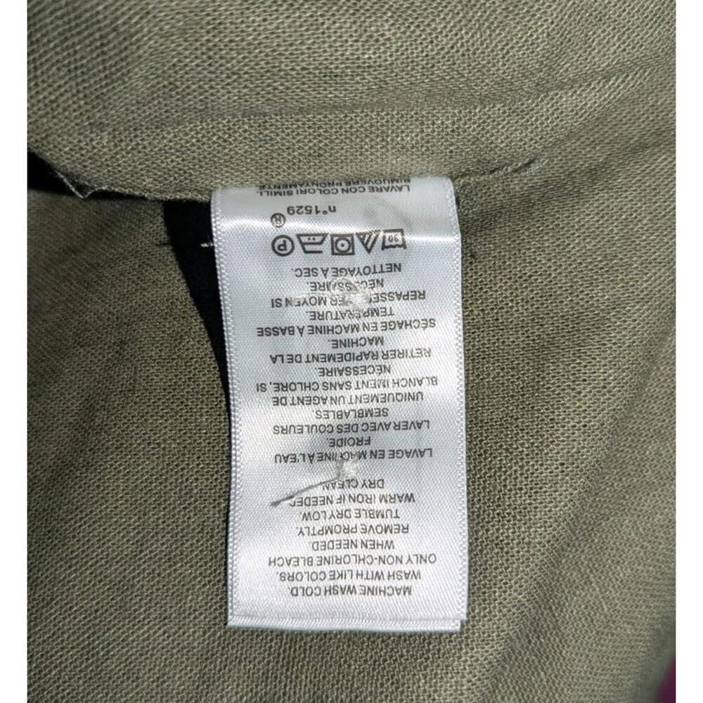 Polo Ralph Lauren Custom Slim Fit Linen Shirt L Olive Green NWT Short Sleeve - Picture 5 of 7